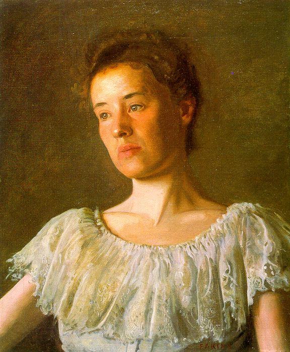 Thomas Eakins Portrait of Alice Kurtz Norge oil painting art